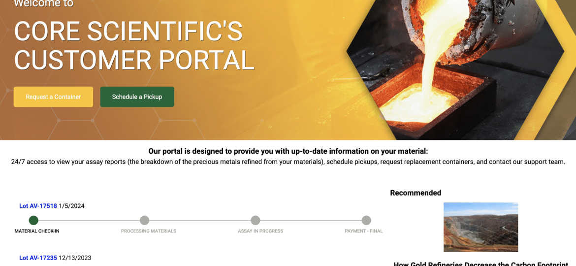 Portal Screenshot Dental